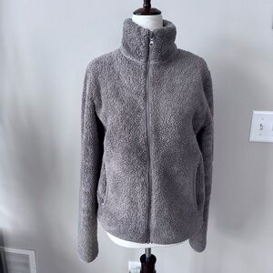 Uniqlo Cozy Full-Zip Fleece Jacket - Taupe
